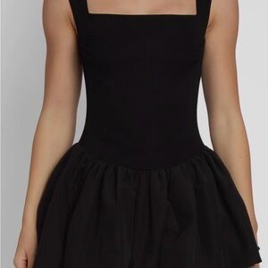 Leau Black mini dress